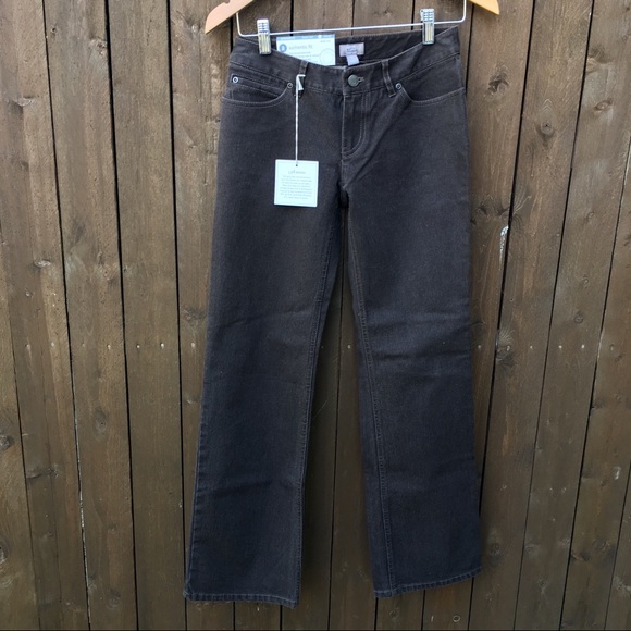 J Jill | NWT Size 0 Petite Bootcut Brown Jeans - Picture 7 of 9